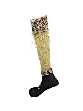 Wayne Kleski Katherine's Collection Victorian Jester Christmas Stocking 22"